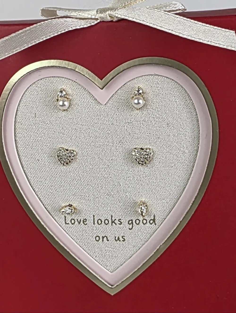 14k Gold Dipped Cubic Zirconia Stud Earring Set!